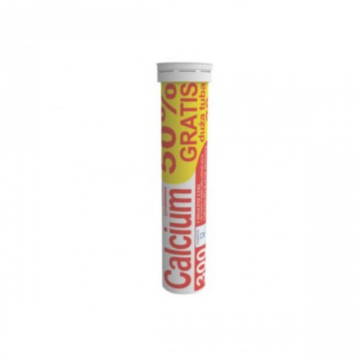 Calcium 300, smak pomarańczowy, 20 tabletek