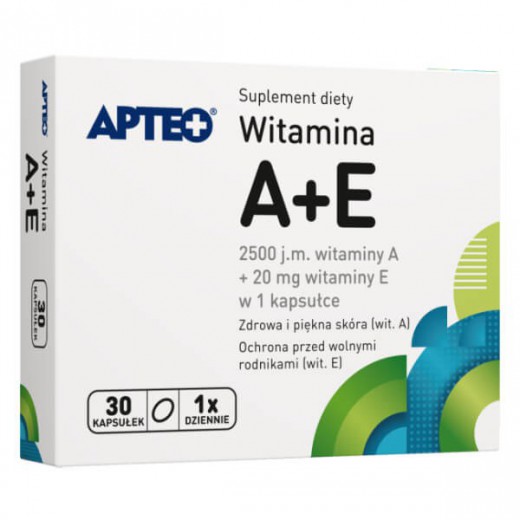 Apteo Witamina A + E 30 kapsułek