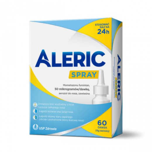 Aleric Spray 50 µg/ dawkę, aerozol do nosa, zawiesina, 60 dawek