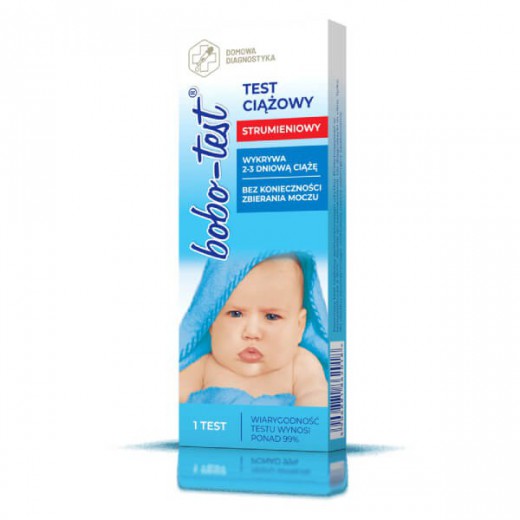 Bobo, test ciążowy, strumieniowy, 1 sztuka