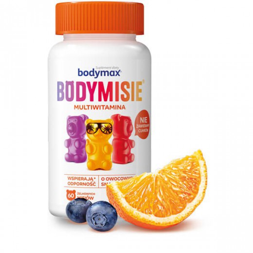 Bodymax Bodymisie, żelki dla dzieci od 3 lat i dorosłych, smak owocowy, 60 sztuk