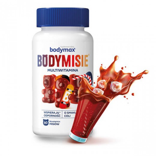 Bodymax Bodymisie, żelki dla dzieci od 3 lat i dorosłych, smak coli, 60 sztuk