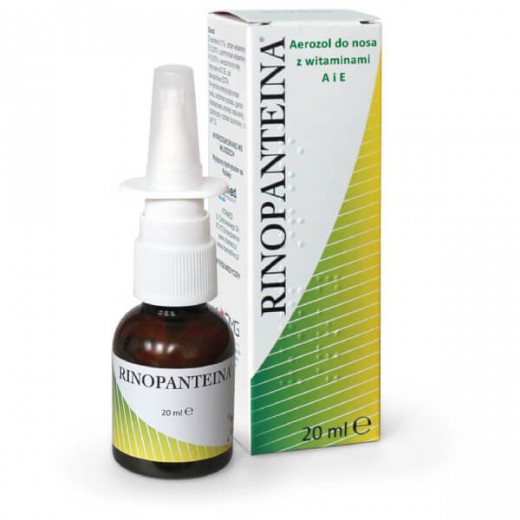 Rinopanteina, regenerująco-nawilżający aerozol do nosa, 20 ml