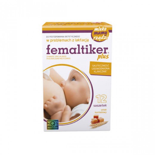 Femaltiker Plus, smak karmelowy, 12 saszetek