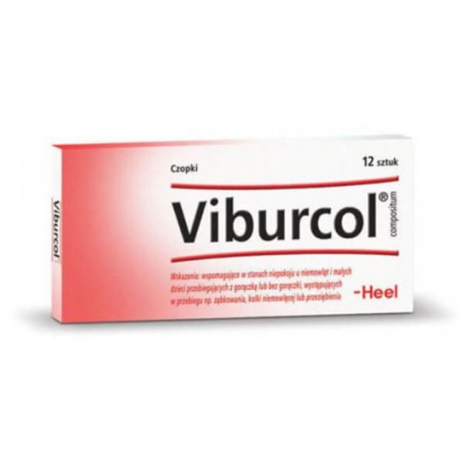 Heel Viburcol Compositum, czopki, 12 sztuk