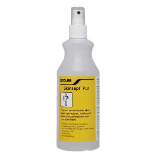 Skinsept Pur (46 g + 27 g + 1 g)/ 100 g, preparat do odkażania skóry, 350 ml