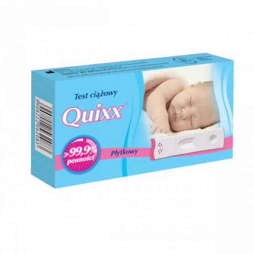Quixx, test ciążowy, płytkowy, 1 sztuka