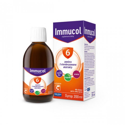 Immucol 6, syrop dla dzieci od 6 lat i dorosłych, 200 ml