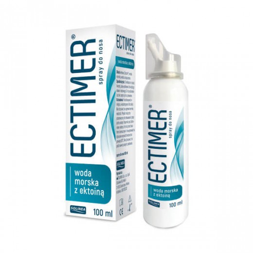 Ectimer, spray do nosa z wodą morską i ektoiną, 100 ml