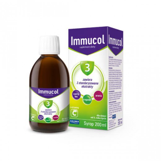 Immucol 3, syrop dla dzieci od 3. roku życia, 200 ml