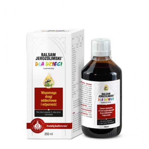 Balsam Jerozolimski dla dzieci powyżej 3 roku życia i dorosłych, 200 ml