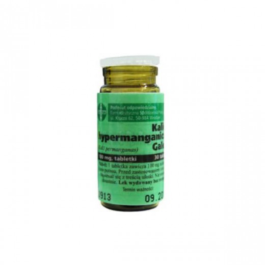 Kalium hypermanganicum 100mg, 30 tabletek