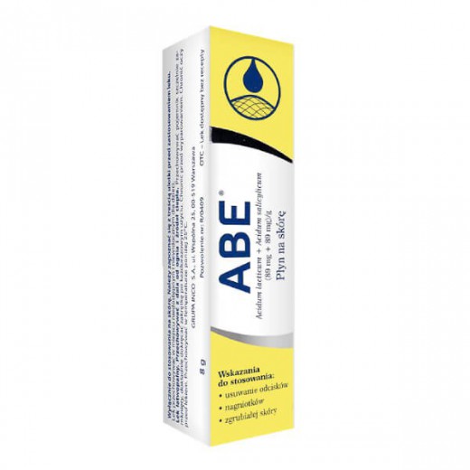ABE (0,089 g + 0,089 g)/ g, płyn na skórę, 8 g