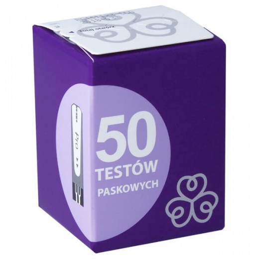 Evercare, testy paskowe do glukometru, 50 sztuk