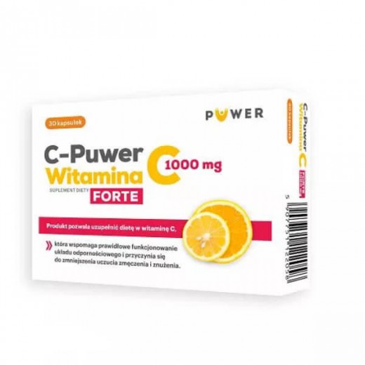 C-Puwer Witamina C Forte 1000mg,  30 kapsułek