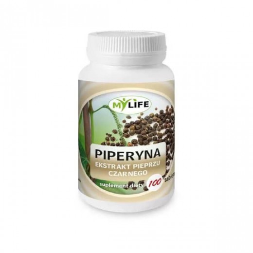 Piperyna, Ekstrakt Pieprzu Czarnego, 100 tabletek