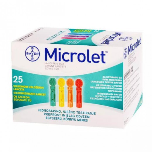 Microlet, lancety, 25 szt