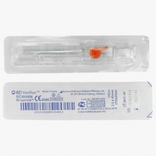 Wenflon BD, 2,0 (średnica) x 45 (długość) mm, pomarańczowy, 1 szt.