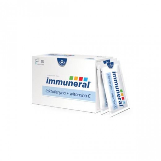 Immuneral, laktoferyna+witamina C, 1gx15 saszetek