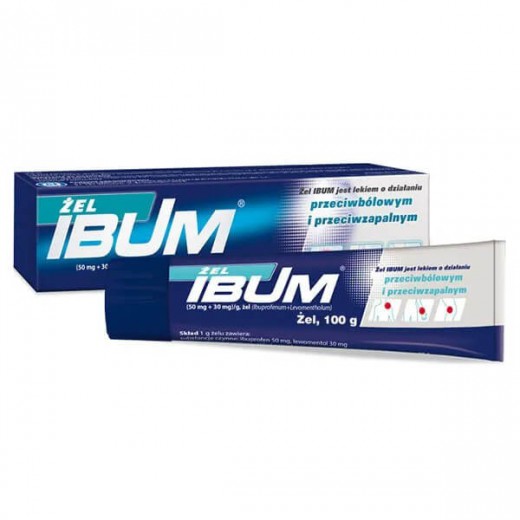 Ibum (50 mg + 30 mg)/ g, żel, 100 g