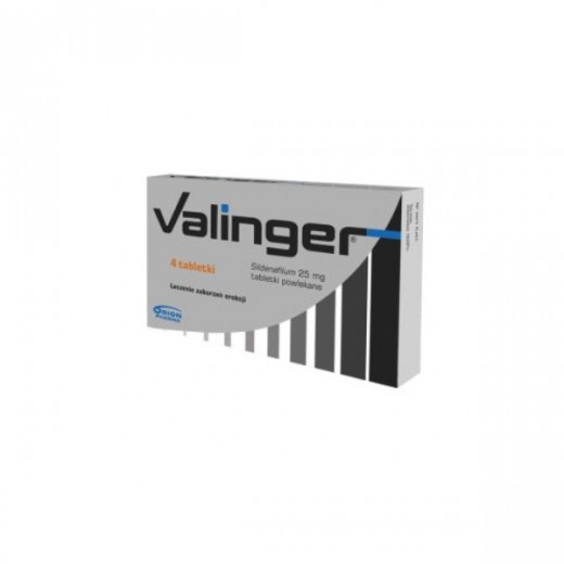 Valinger 25mg, 4 tabletki