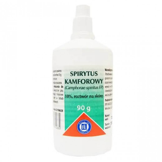 Spirytus kamforowy 10 %, roztwór na skórę, 90 g