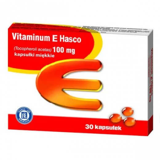 Vitaminum E 100 mg, 30 kapsułek