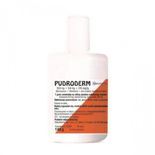 Pudroderm, 140 g
