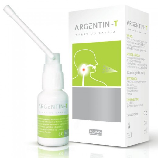 Argentin-T, spray do gardła, 20 ml