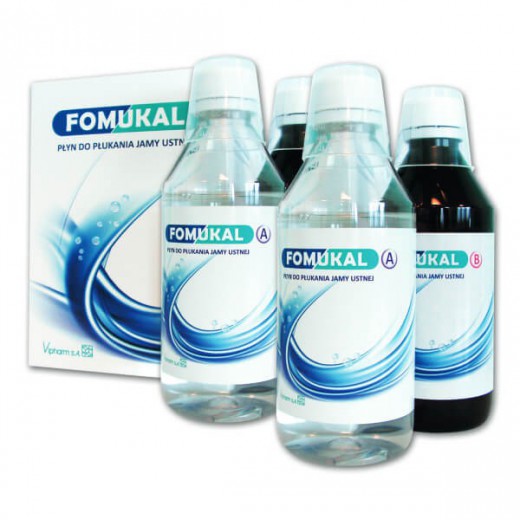 Fomukal, płyn do płukania jamy ustnej, zestaw: 2 x 225 ml + 2 x 225 ml