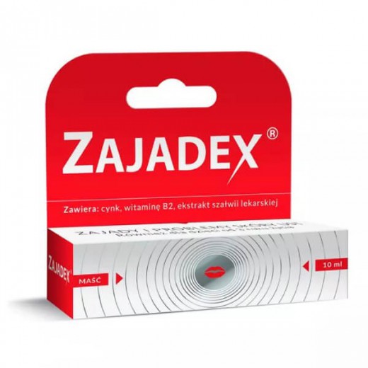Zajadex, maść na zajady do ust dla dorosłych i dzieci od 3 roku życia, 10 ml