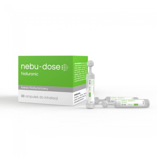 Nebu-Dose Hialuronic, kwas hialuronowy do inhalacji, 5 ml, ampułki, 30 szt.