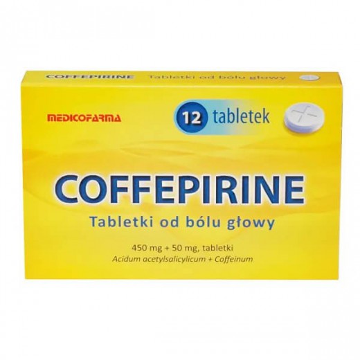 Coffepirine 450 mg + 50 mg, 12 tabletek