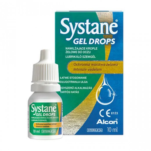 Systane Gel Drops, nawilżające krople żelowe do oczu, 10 ml