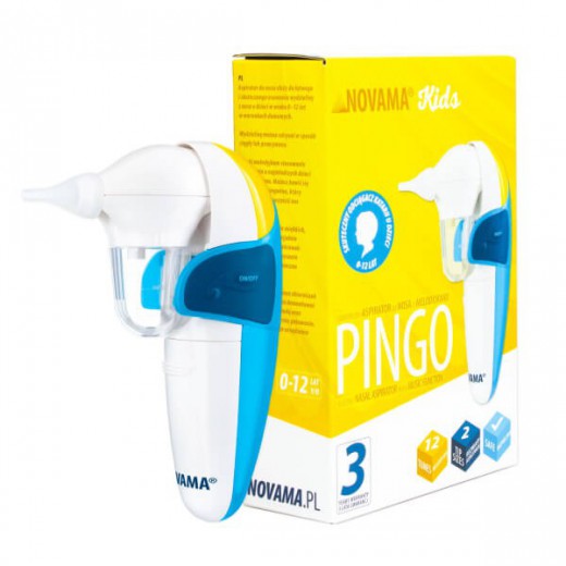 Novama Kids Pingo elektryczny aspirator do nosa z melodyjkami dla dzieci w wieku 0-12 lat