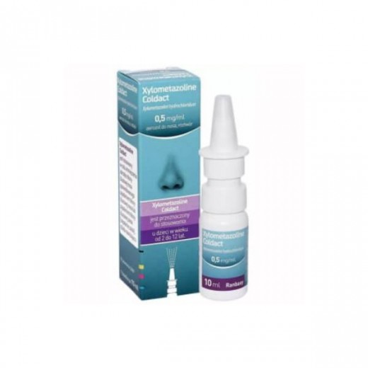 Xylometazoline Coldact 0,5mg/ml, aerozol do nosa 10ml
