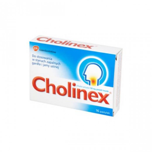 Cholinex 150 mg, 16 pastylek do ssania