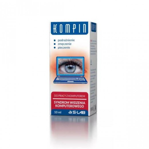 Kompin, krople do oczu do pracy z komputerem, 10 ml