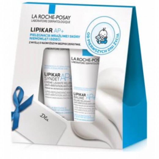 La Roche-Posay Lipikar AP+ Zestaw pielęgnacyjny krem myjący 100 ml + balsam 75ml