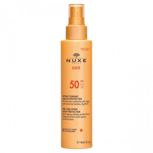 Nuxe Sun, mleczko do opalania twarzy i ciała, SPF50, 150 ml