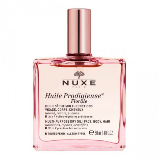 Nuxe Huile Prodigieuse Florale, suchy olejek pielęgnacyjny do ciała, twarzy i włosów, 50 ml