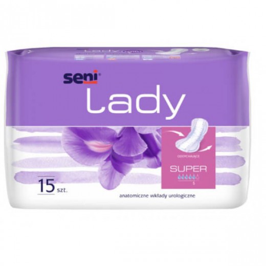 Seni Lady Super, wkładki urologiczne, 15 sztuk