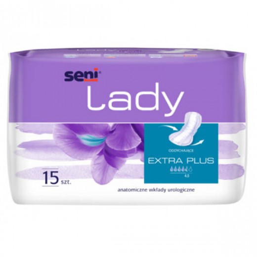 Seni Lady Extra Plus, wkładki urologiczne, 15 sztuk