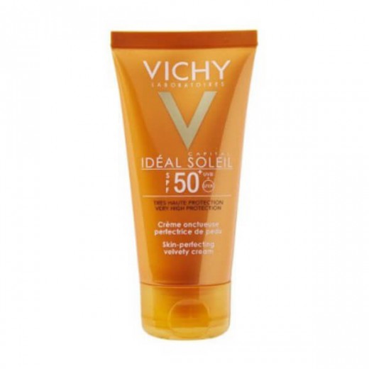 Vichy Ideal Soleil (Capital Soleil), aksamitny krem do twarzy, SPF50, 50 ml