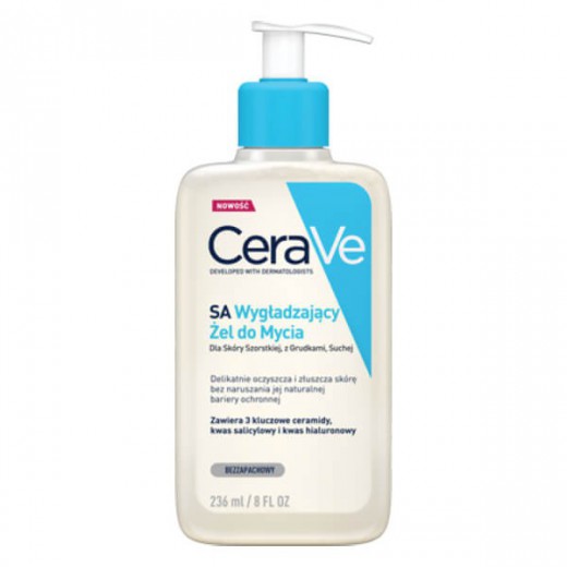 CeraVe, SA wygładzający żel do mycia, skóra sucha i szorstka, 236 ml