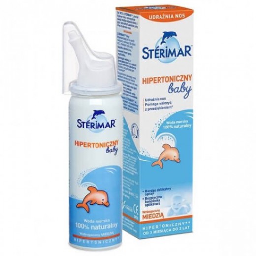 Sterimar Baby, spray hipertoniczny z miedzią, dla dzieci od 3 miesiąca, 50ml