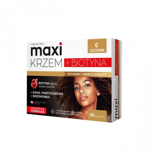 Maxi Krzem + Biotyna, 30 kapsułek