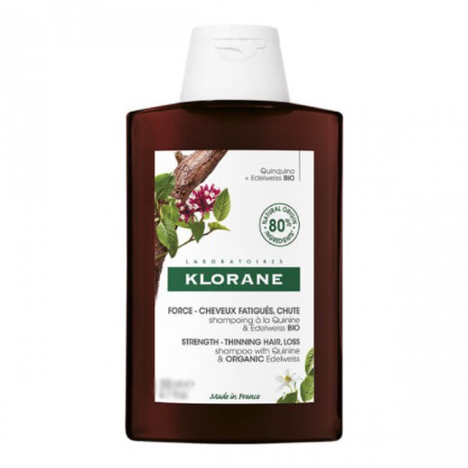Klorane, szampon z chininą i witaminami z grupy B, do włosów wypadających i osłabionych, 400 ml