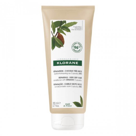 Klorane, balsam z organicznym masłem Cupuacu, do włosów bardzo suchych i zniszczonych, 200 ml