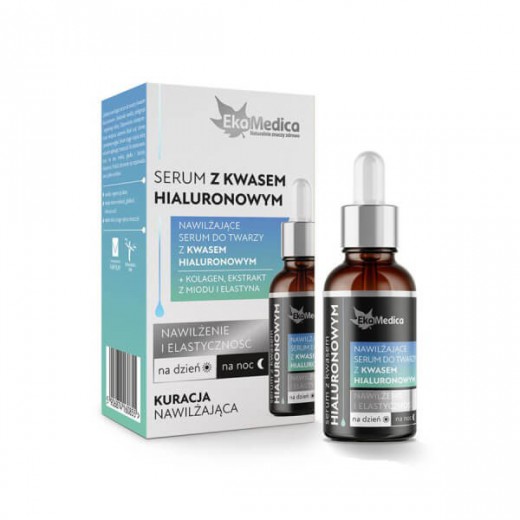 EkaMedica Serum do twarzy z kwasem hialuronowym, 20 ml